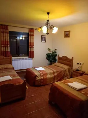Cama o camas de una habitación en Casa Rural La Cerra