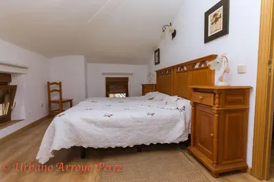 Cama o camas de una habitación en Casa Rural El Salon del Baile