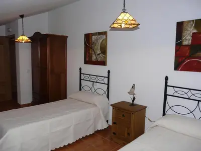 Cama o camas de una habitación en Casa Rural La Huerta Condesa