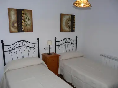 Cama o camas de una habitación en Casa Rural La Huerta Condesa