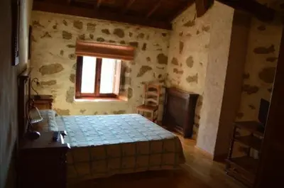 Cama o camas de una habitación en Casa Rural El Molino I