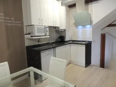 Una cocina o zona de cocina en Apartamento Ribera Del Puente