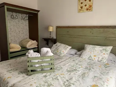 Cama o camas de una habitación en Casa Camino Real