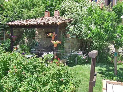 Jardín al aire libre en Casas rurales Caño Chico y La Fuente