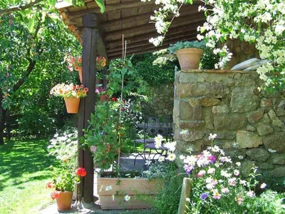 Jardín al aire libre en Casas rurales Caño Chico y La Fuente