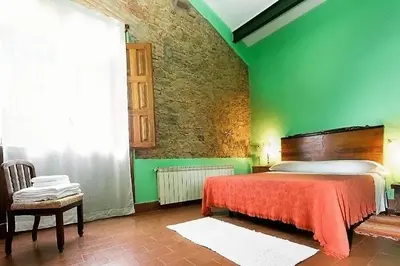 Cama o camas de una habitación en Casa Rural Finca Valvellidos