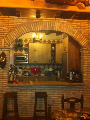 Una cocina o zona de cocina en Casa Rural Apartamento Las Malpicas