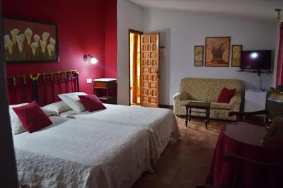 Cama o camas de una habitación en Hotel Casa Rural Don Álvaro de Luna