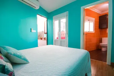 Cama o camas de una habitación en Apartamento Ciudad Monumental