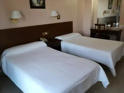 Cama o camas de una habitación en Hospedium Hotel Veracruz