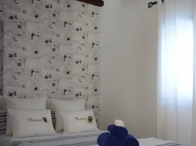 Cama o camas de una habitación en Alojamientos Rurales La Codosera