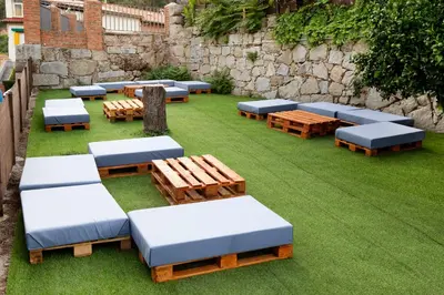 Jardín al aire libre en La Higuera ( Casa Rural de Gredos )