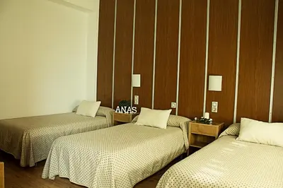 Cama o camas de una habitación en Hostal Anas