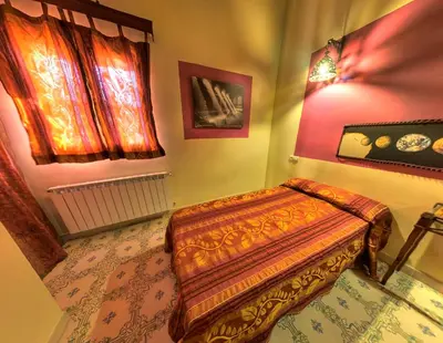 Cama o camas de una habitación en Alqueria De Hurdes