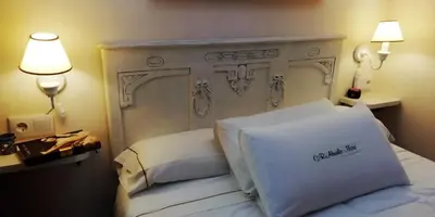 Cama o camas de una habitación en Casa Rural Abuela Maxi