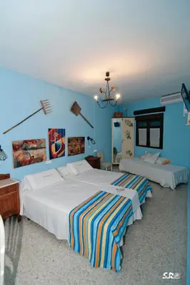 Cama o camas de una habitación en Casa Rural Abuela Maxi