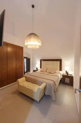 Cama o camas de una habitación en Casa Palacio Muñoz Chaves