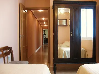 Cama o camas de una habitación en Valle del Jerte