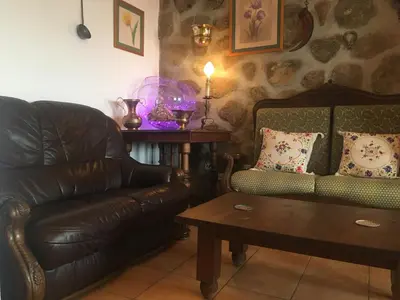 Zona de estar de Casa Palacio Carvajal