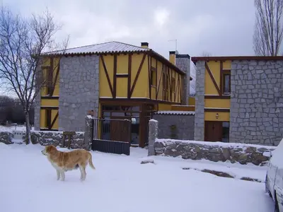Hospederia La Serrota en invierno