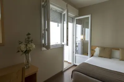 Cama o camas de una habitación en Vettonia Hotel