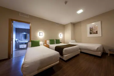 Cama o camas de una habitación en Vettonia Hotel