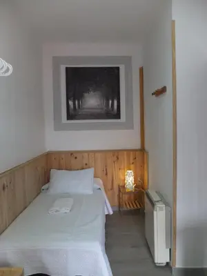 Cama o camas de una habitación en Los Angeles Plaza