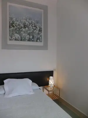 Cama o camas de una habitación en Los Angeles Plaza