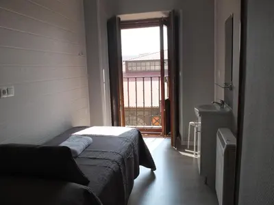 Cama o camas de una habitación en Los Angeles Plaza