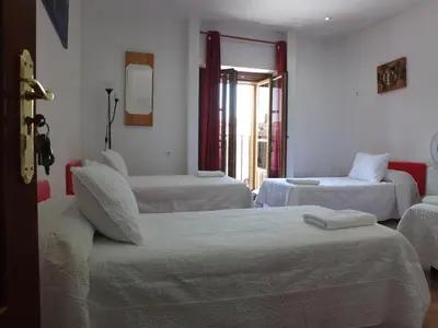 Cama o camas de una habitación en Los Angeles Plaza