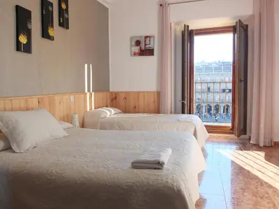 Cama o camas de una habitación en Los Angeles Plaza
