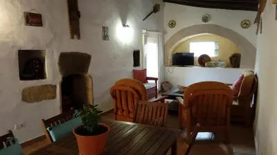 Una televisión o centro de entretenimiento en Casa Rural Villa Vieja