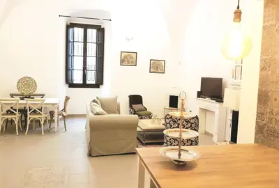 Una televisión o centro de entretenimiento en Casa Palacio Muñoz Chaves