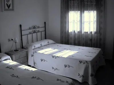 Cama o camas de una habitación en Posada La Reja