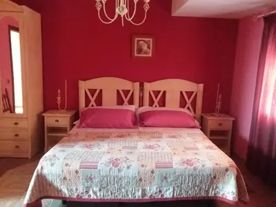 Cama o camas de una habitación en Posada La Reja