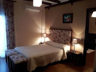 Cama o camas de una habitación en Apartamentos El Mirador Del Soto