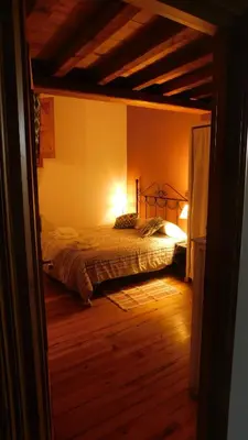 Cama o camas de una habitación en Casa Rural La Silla de la Reina