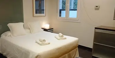 Cama o camas de una habitación en Apartamentos Arquitas