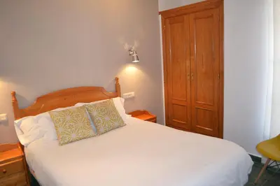 Cama o camas de una habitación en Hotel Moregón