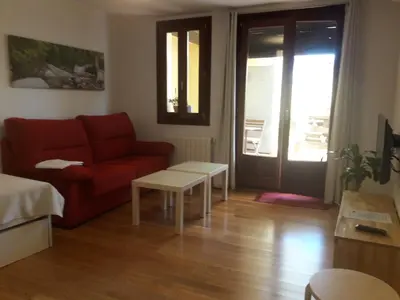 Zona de estar de Apartamentos y Estudios LA RISTRA