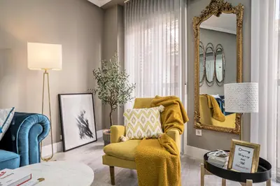 Zona de estar de Deluxe Rue Bohème