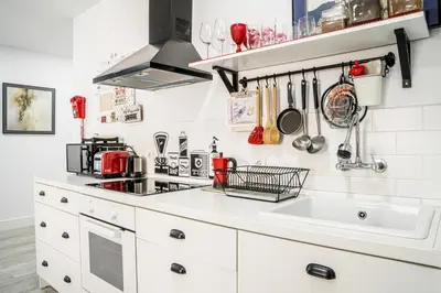 Una cocina o zona de cocina en Deluxe Rue Bohème