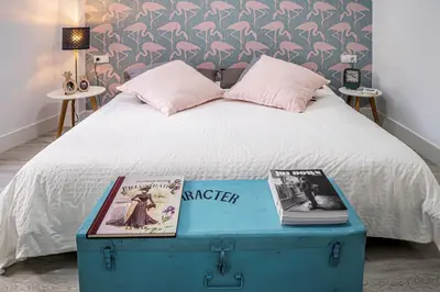 Cama o camas de una habitación en Deluxe Rue Bohème