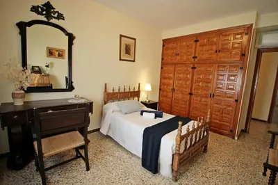 Cama o camas de una habitación en Las Hazas Jarandilla de la Vera