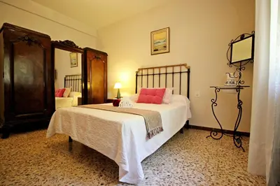 Cama o camas de una habitación en Las Hazas Jarandilla de la Vera