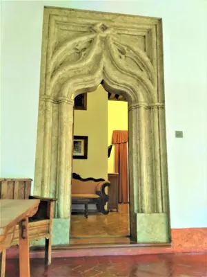 Zona de estar de Hospederia del Real Monasterio