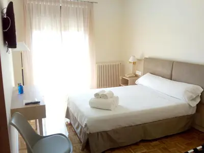 Cama o camas de una habitación en Hotel Puerta Ciudad Rodrigo