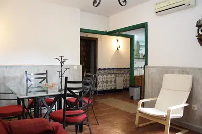 Zona de estar de Habitaciones y casa rural monfrague