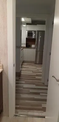 Una cocina o zona de cocina en Alojamiento en Villamayor
