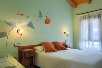 Cama o camas de una habitación en Casa Rural Monfragüe